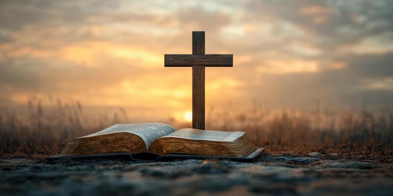 An open Bible